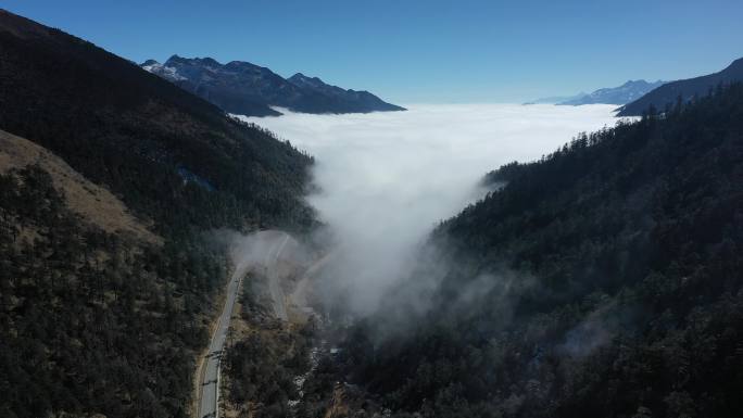 4k四姑娘山巴朗山榆磨公路