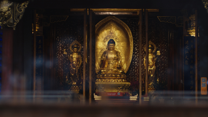 写意唯美拍摄佛教寺庙香火神秘悠扬