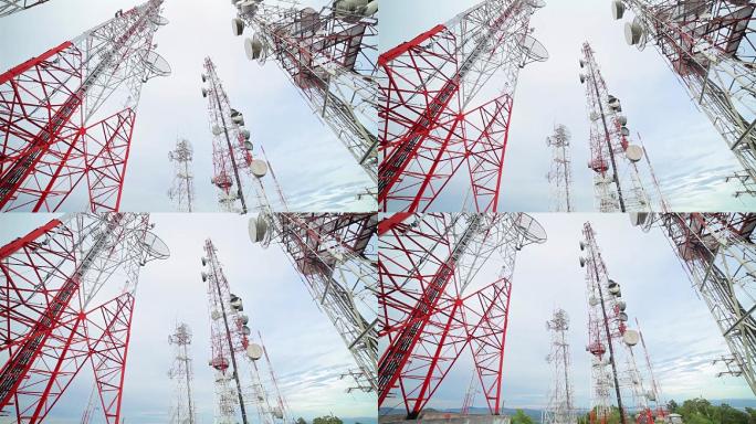 信息通信雷达信号接收塔