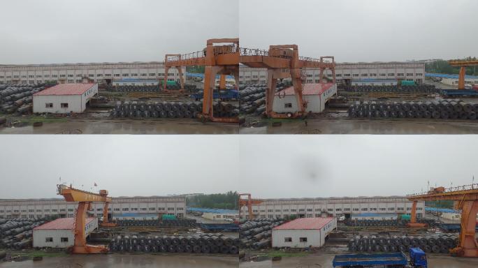 雨天的钢板厂（延时摄影）