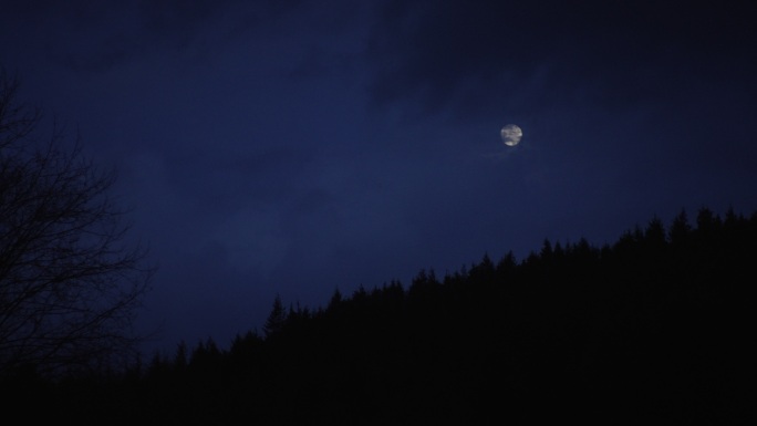 美丽的夜空航拍风景新农村建设美丽扶贫乡村