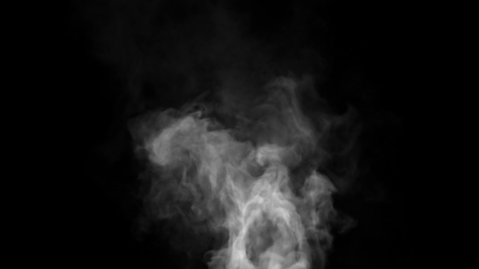 蒸汽在旋转上升蒸气热气冒烟炊烟雾气浓烟着