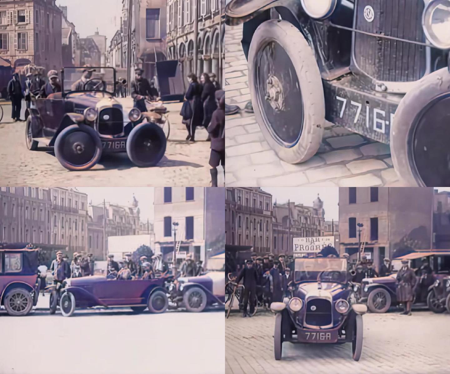 1927年发明的前轮可以180度旋转汽车