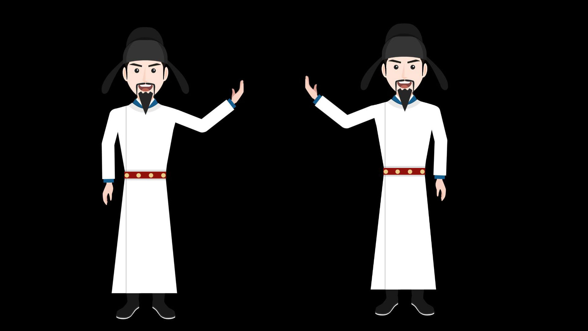 透明通道-mg李白讲解说员唐代卡通圆领袍