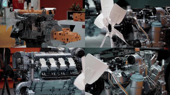4K长沙国际工程机械展览会潍柴动力空镜