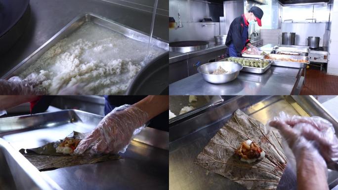 广东酒店饭店糯米鸡小吃制作酒店做饭全过程