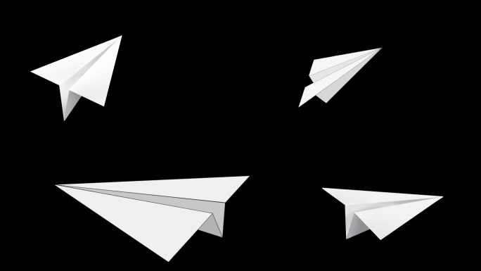 8组纸飞机通道动画