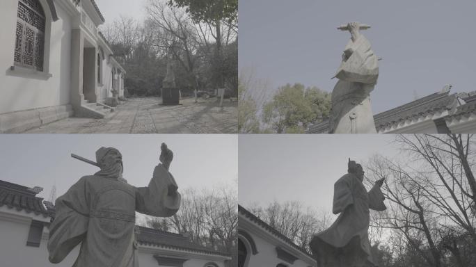南京半山园王安石故居王安石像-3