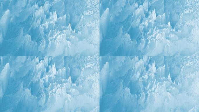 雪山冰封循环背景艺术下雪暴雪北极南极冰岛