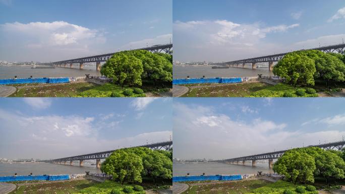 【4K】武汉长江大桥-日景延时02