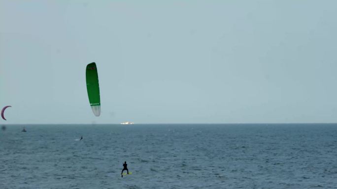 4K滑翔伞冲浪