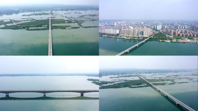【4K】老河口光化汉江大桥航拍