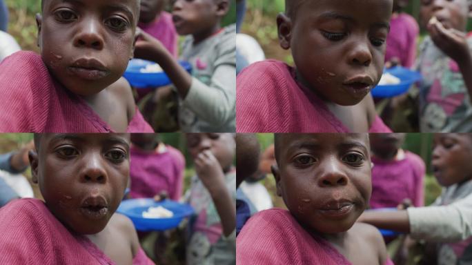 非洲儿童饮食非洲人民人文儿童饥饿贫穷落后