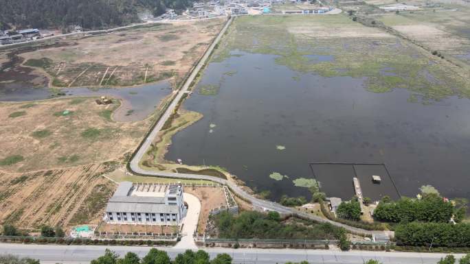 航拍腾冲北海湿地视频