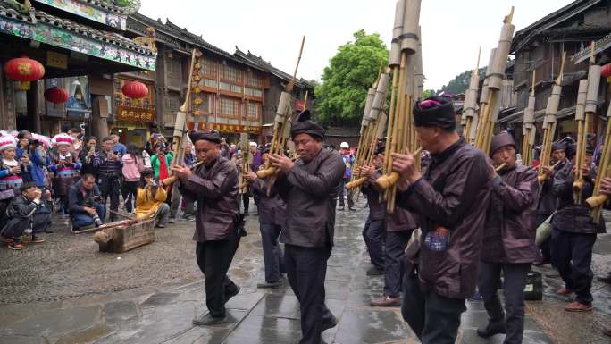 4K贵州侗寨侗族谷雨节日活动