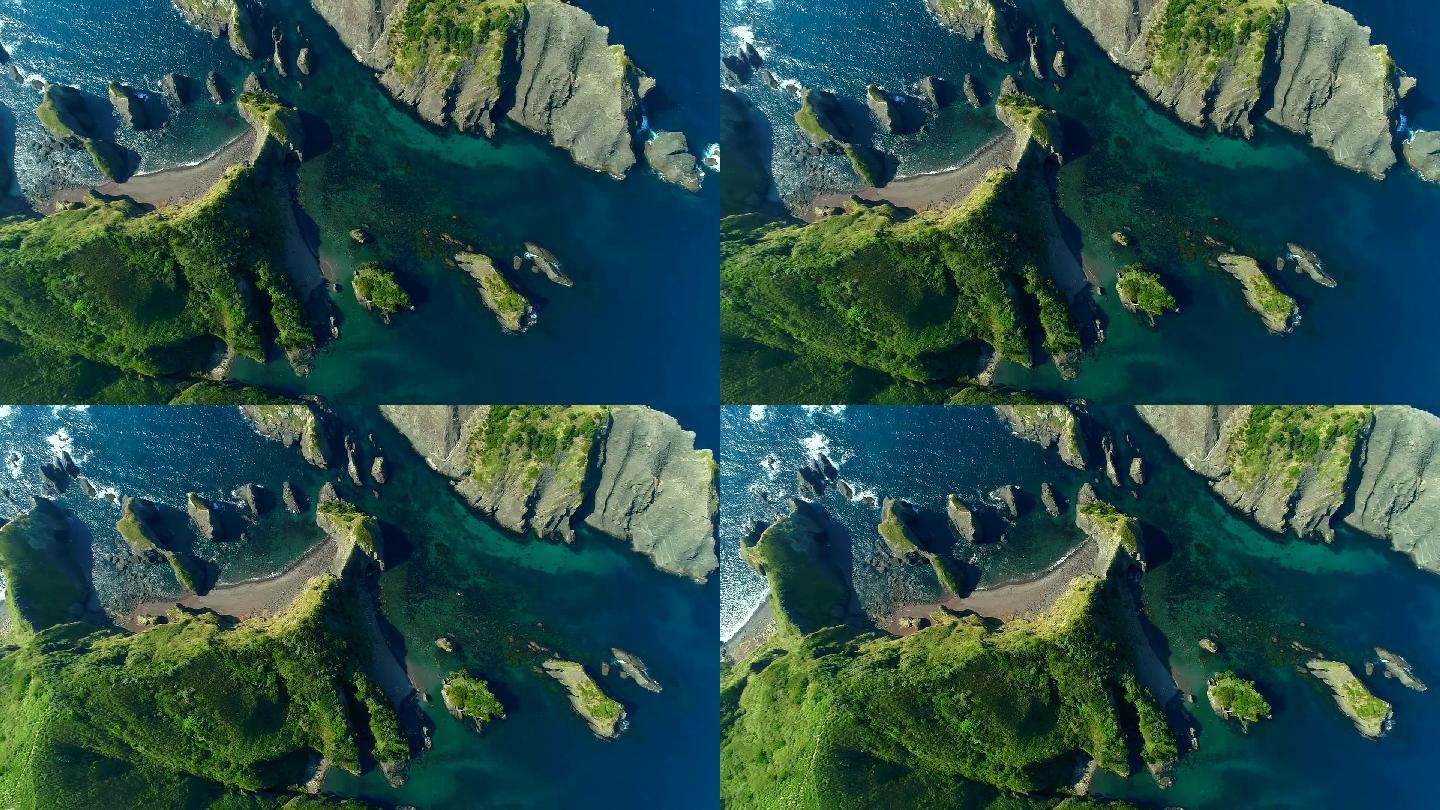 无人机拍摄的伊豆半岛风景