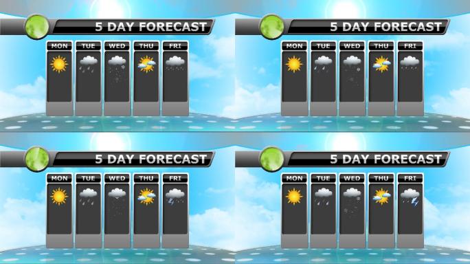 广播气象预报动画