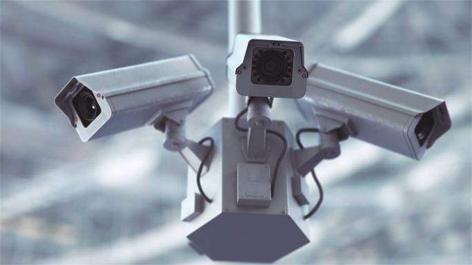 安检摄像头科技监控视频监控监控室工地监控