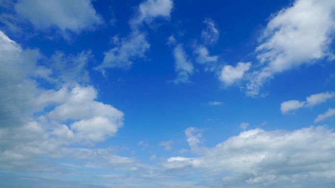 晴空景色蓝蓝的天空云延时云层云彩