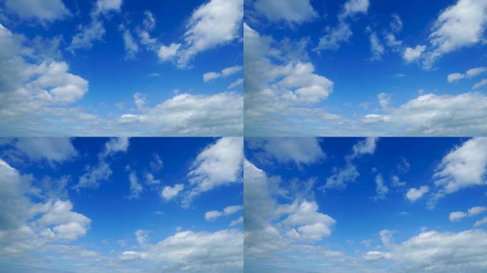 晴空景色蓝蓝的天空云延时云层云彩