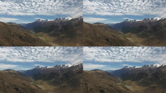 西藏高原雪山航拍4k