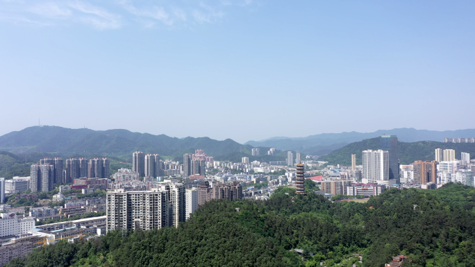 【4K】湖北十堰市城市大景