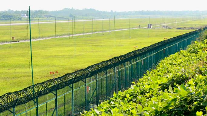 飞机场跑道周边安全网驱鸟设施捕鸟网