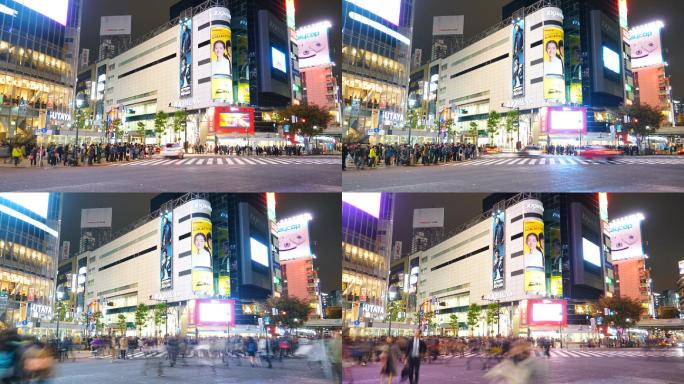 日本东京街道延时摄影