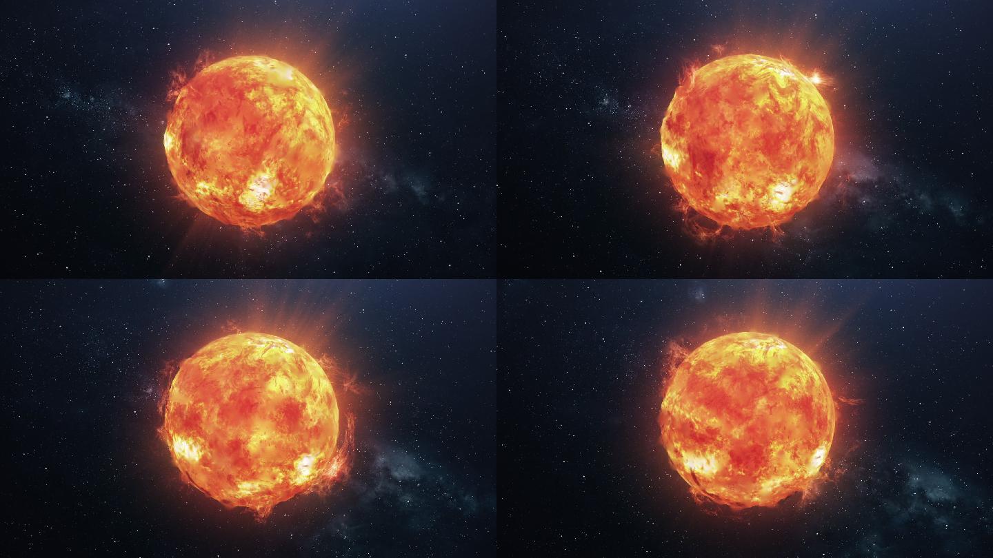 能量火球太阳黑子科幻宇宙恒星发光