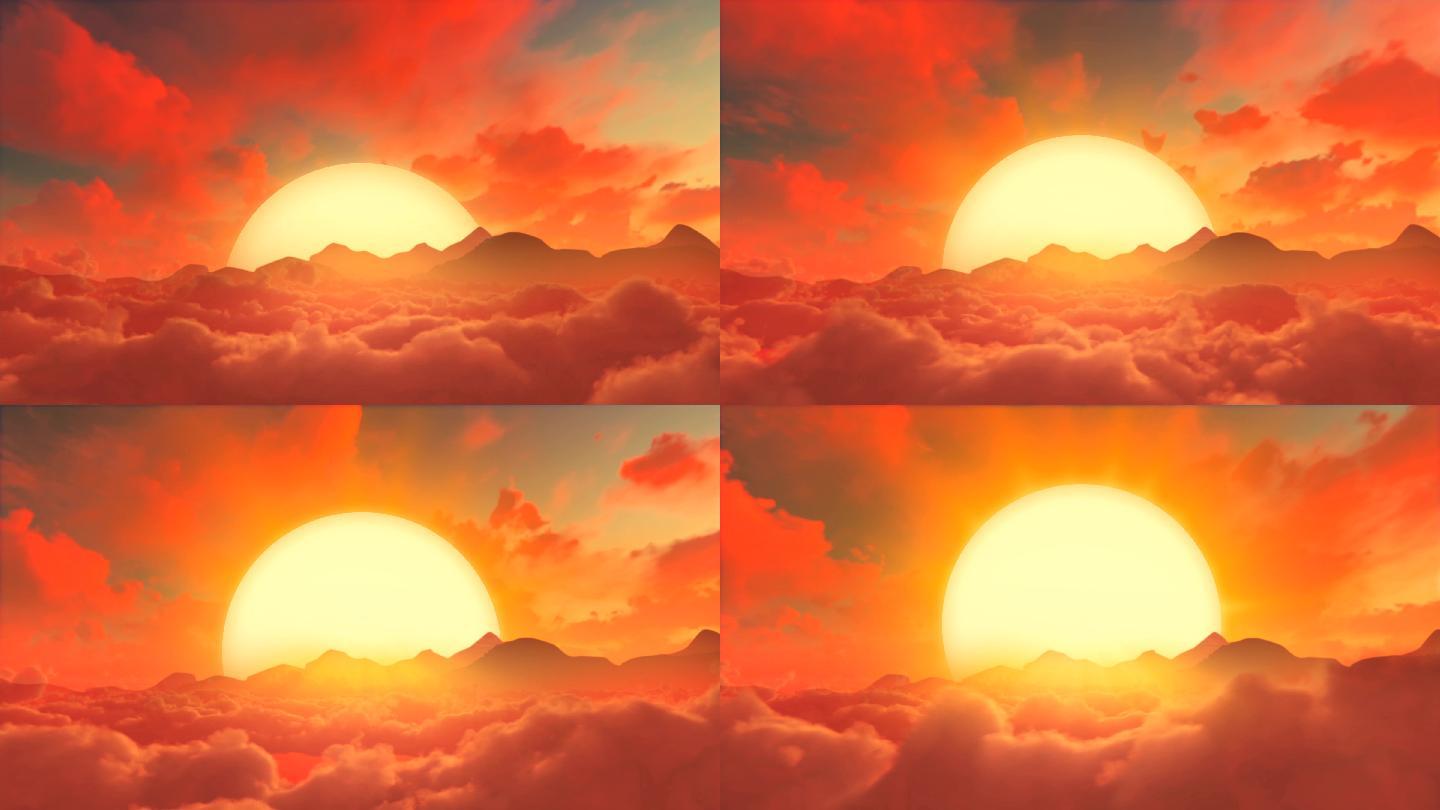 日出、红太阳、大太阳【4K】