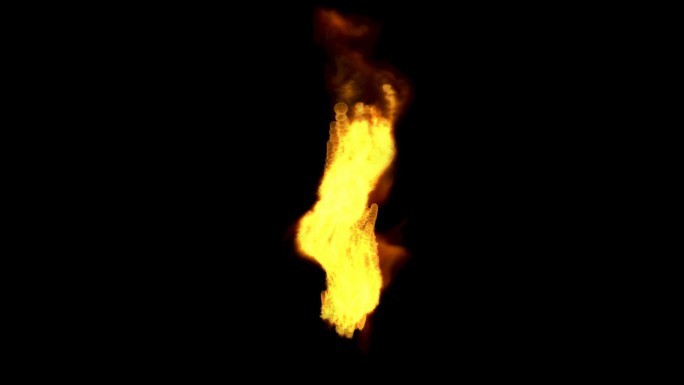 舞动的火焰高清带通道视频素材A-1