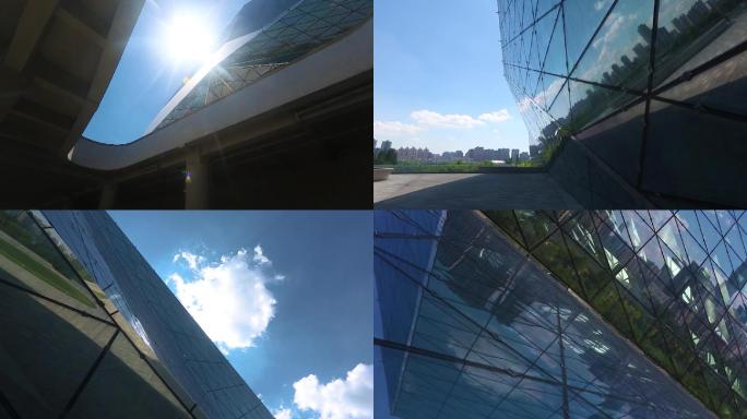 城市倒影玻璃幕墙 视频 素材