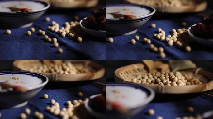 豆浆豆奶营养食品早餐饮品中国美食文化