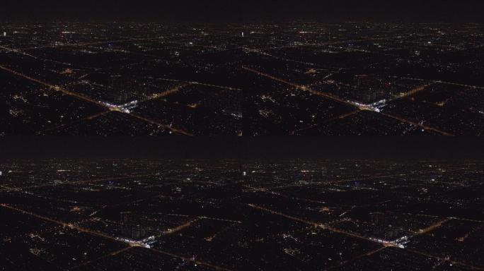 4K-Log-飞行视线中的城市夜景