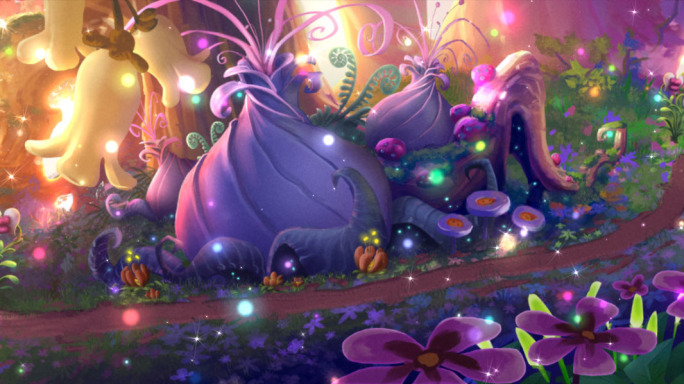 超宽屏梦幻童话世界仙境LED背景