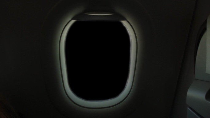 飞机窗口透明通道免抠像遮罩转场