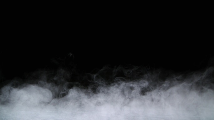 干冰烟云雾覆盖雾气水蒸气水汽水面湖面