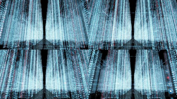 虚拟数据动画大数据云计算未来科技