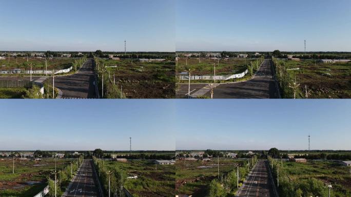 望奎县城郊无人机航拍素材