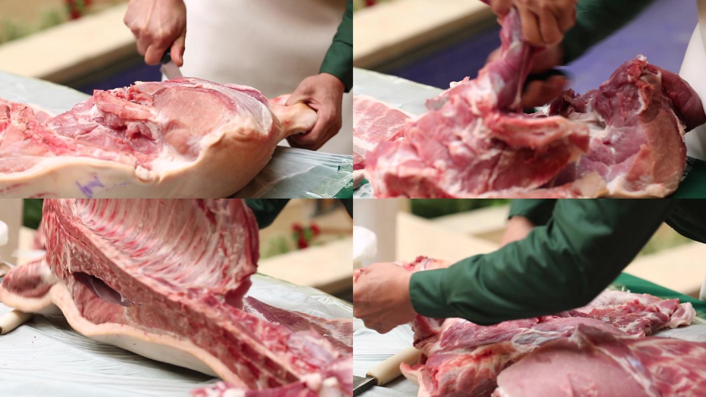 猪肉分割剔骨