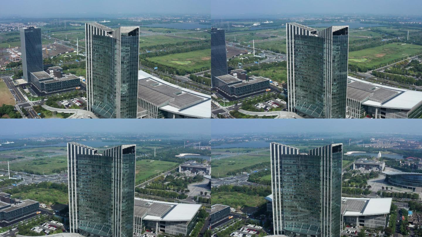 盛泽镇航拍政府大楼