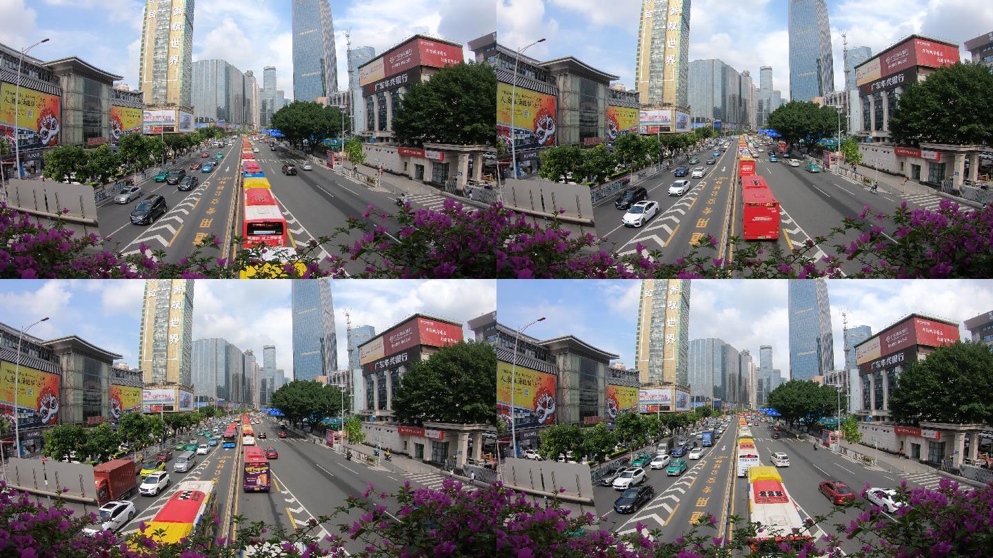 广州岗顶BRT交通延时摄影