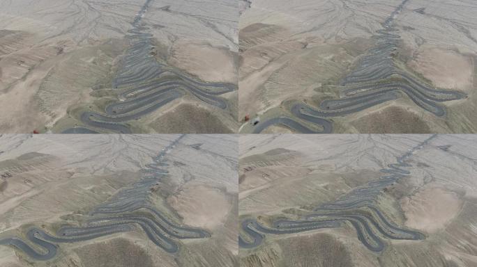 新疆帕米尔高原盘龙古道4K航拍