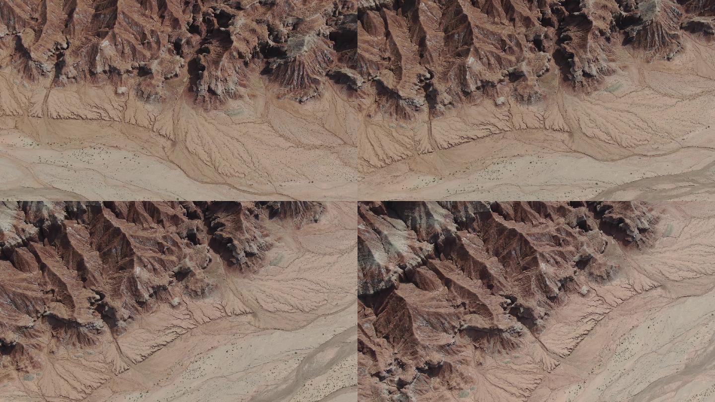 新疆天山大峡谷丹霞地貌4K航拍