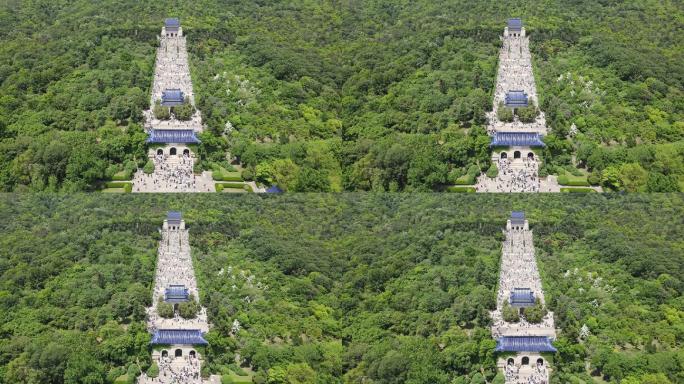 南京中山陵航拍素材