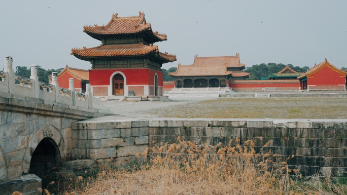 河北保定旅游易县历史古建筑清西陵昌陵