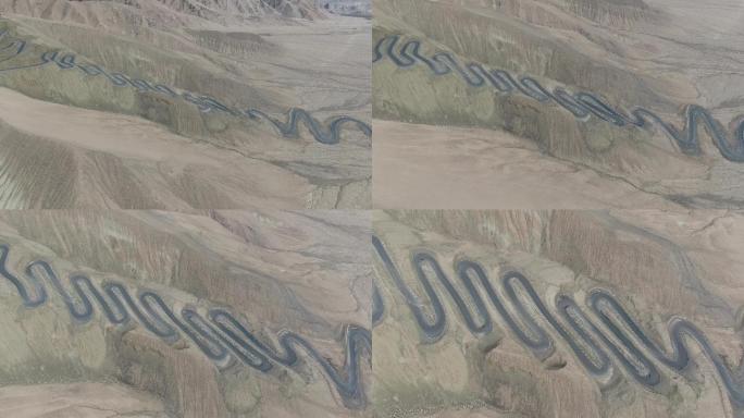 新疆帕米尔高原盘龙古道4K航拍