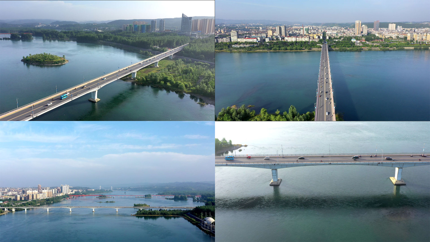 【4K】丹江口市施工大桥航拍