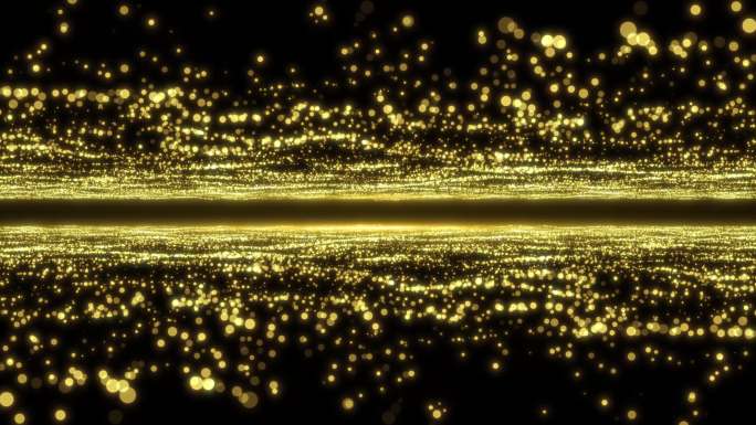 金色闪烁光效粒子
