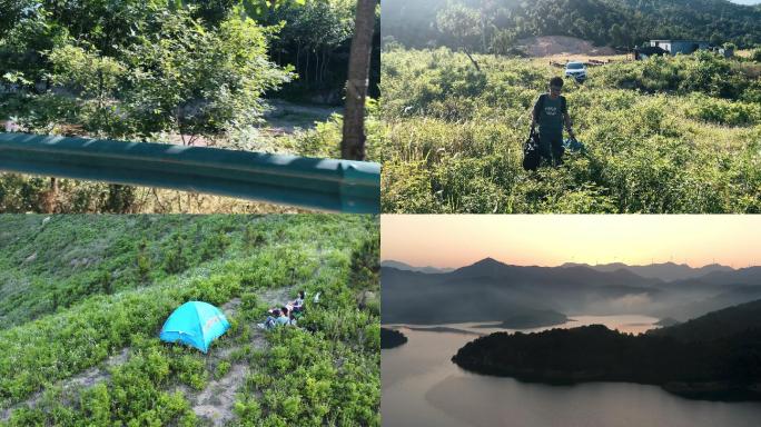 【4K合集】户外自驾游旅行露营野餐